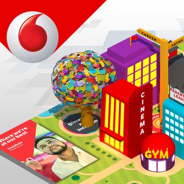 Vodafone HR augmented reality, digital